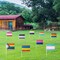 27 Pack Pride Rainbow Flags Gay LGBT Small Mini Hand Held Stick Flag Set Rainbow Festival Party Parades Decorations